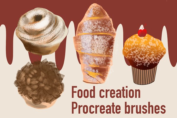 Download Food creation procreate brush