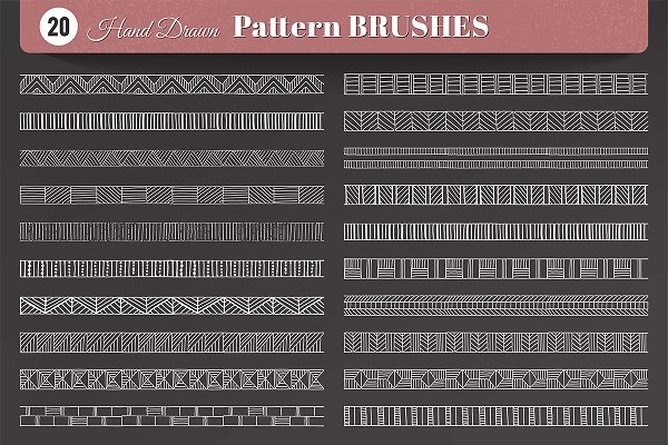 Download 20 Geometric Pattern Brushes