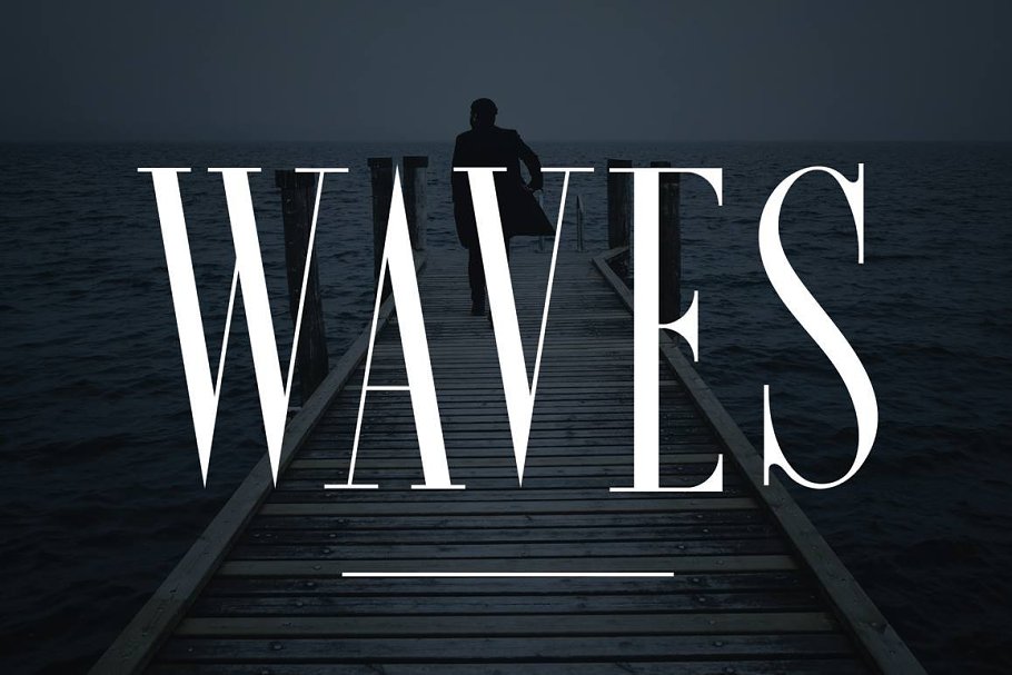 Download WAVES - An Ultra Condensed Typeface