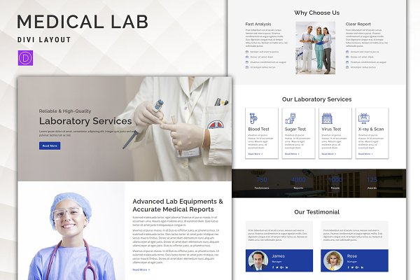Download Medical Lab - Divi Layout
