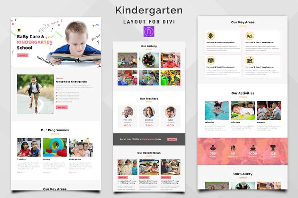 Download Kindergarten - Divi Theme Layout