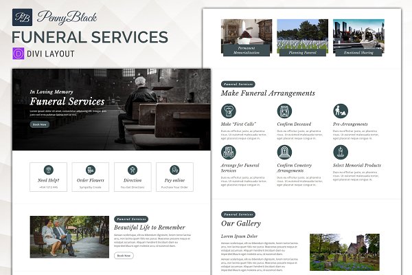 Download Funeral Service – Divi Layout