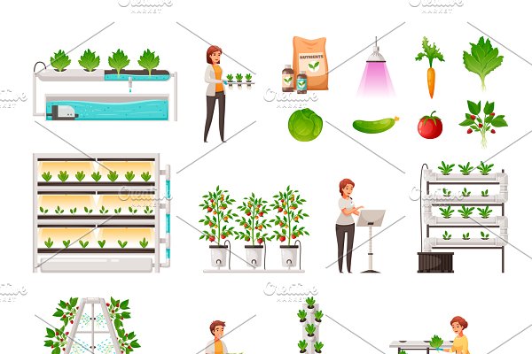 Download Greenhouse farming set