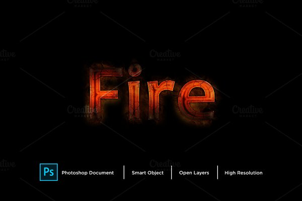 Download Fire Text Effect & Layer Style