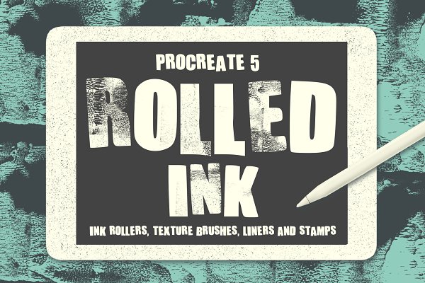 Download ROLLED INK BRUSHES FOR PROCREATE 5