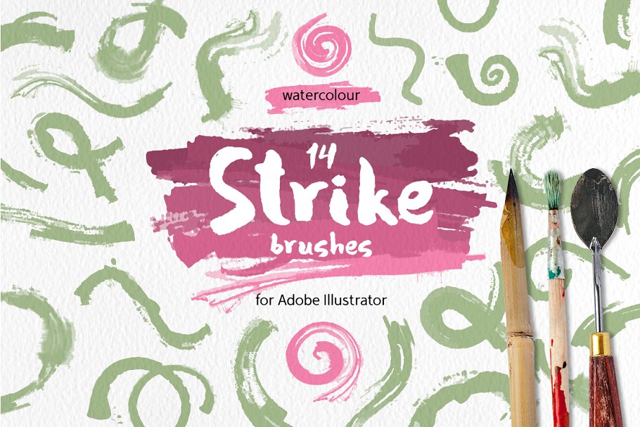 Download Strike Brushes for Illustrator