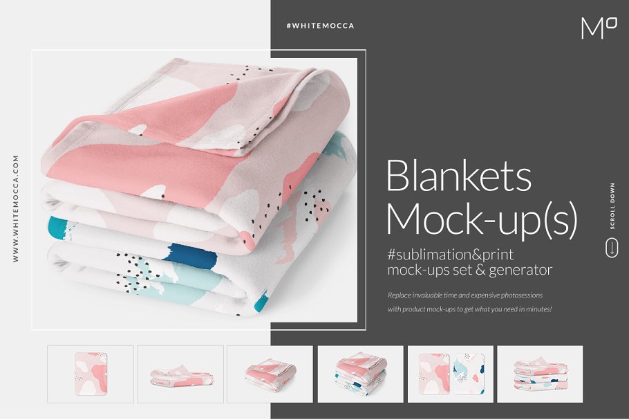 Download Blankets Mock-ups Set & Generator