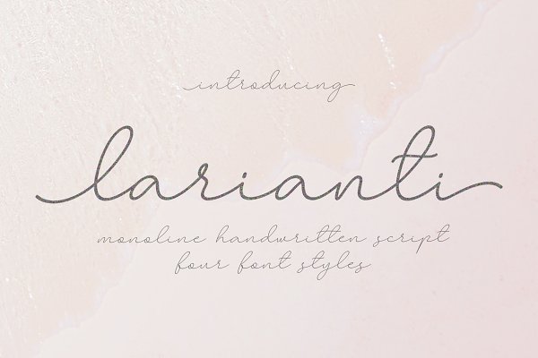 Download Larianti / Monoline Handwritten Font