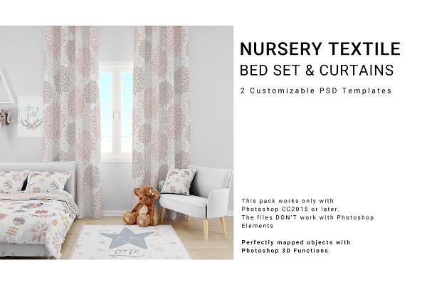 Download Nursery Bedding Curtains & Pillows