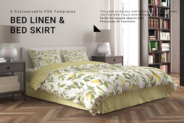 Download Bed Linen with Tailored Bed Skirt