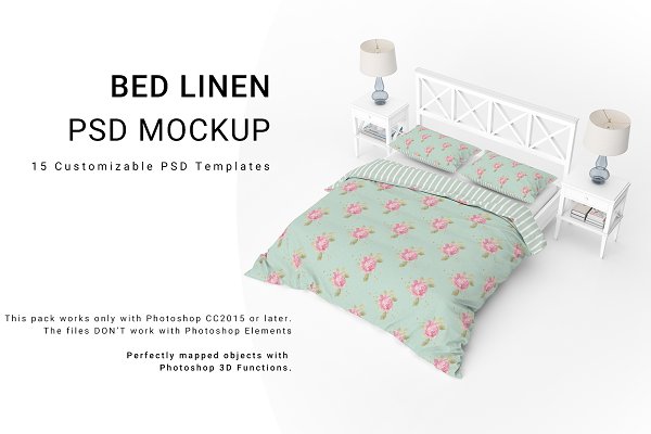 Download Bed Linens Mockup Set