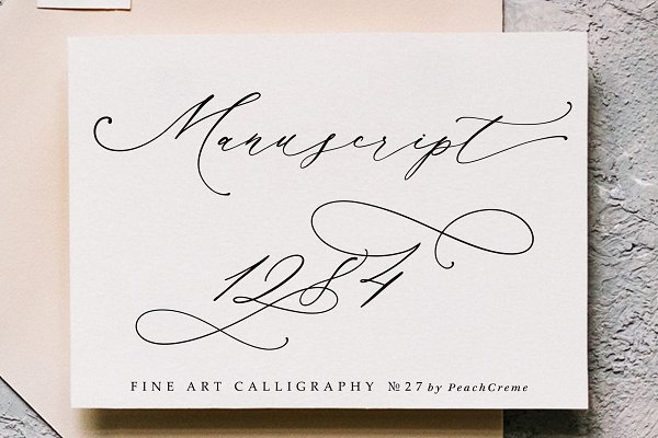 Download Manuscript 1284 // Calligraphy Font