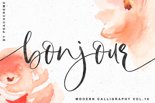 Download Bonjour // Modern Calligraphy