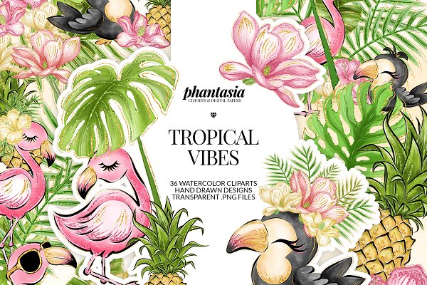 Download Flamingo Tropical Cliparts