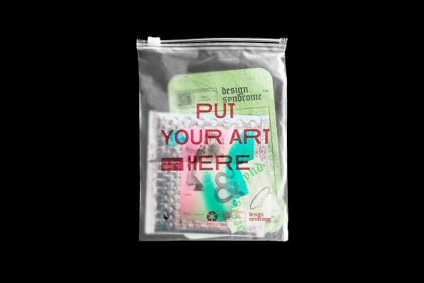 Download Translucent Plastic Bag Mockup