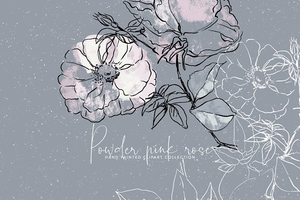 Download Hand-Drawn Abstract Rose Clipart