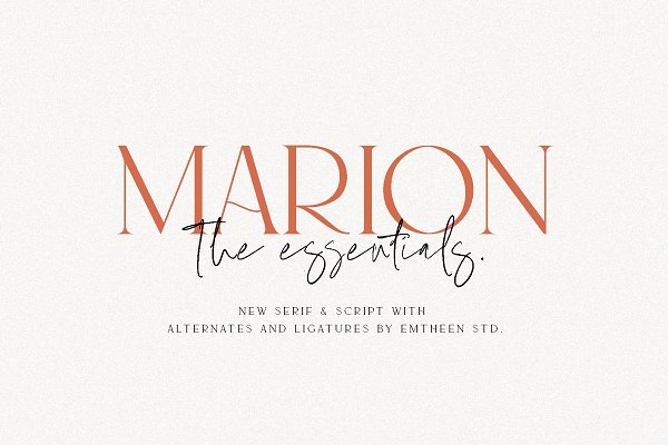 Download MARION & The Essentials - Logo Font