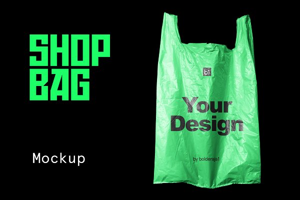 Download Plastic Shopping Bag Mockup