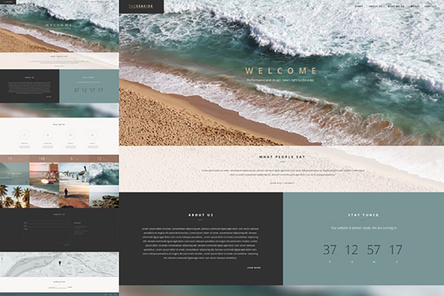 Download Seaside - One Page Template HTML