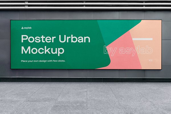 Download Urban Poster Street Mockup - PSD