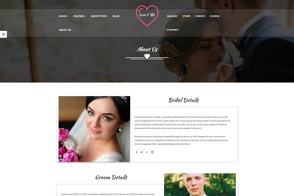 Download Love & We - Wedding HTML Template