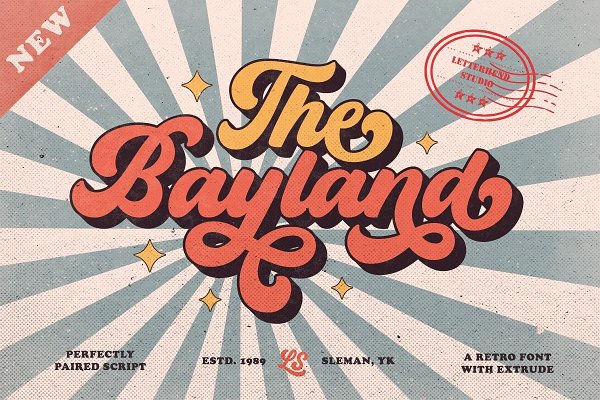 Download The Bayland - Retro Font
