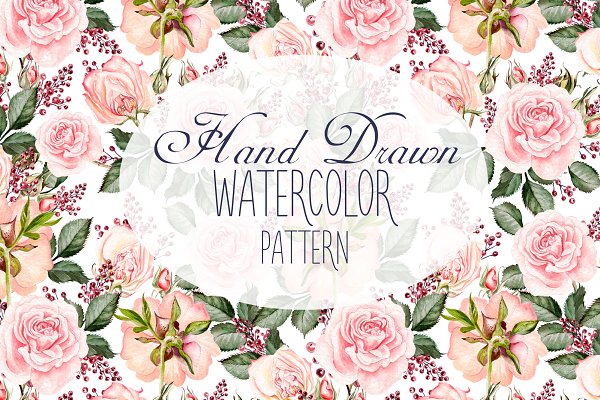 Download Hand Drawn Watercolor Patterns
