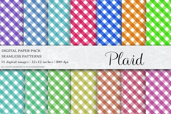 Download Plaid Seamless Pattern