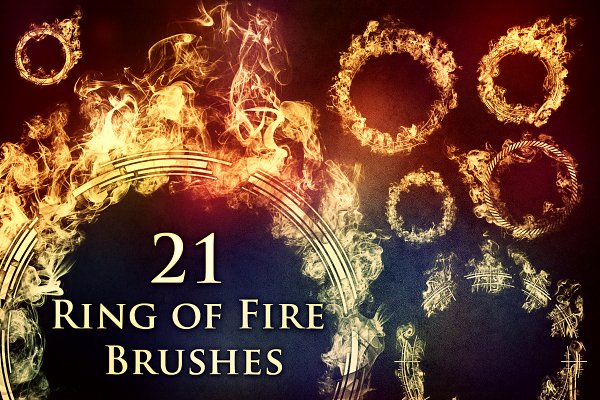 Download 21 Ring of Fire Brushes