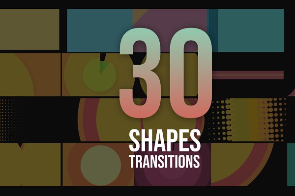 Download +30 Shape Transitions- After Effect