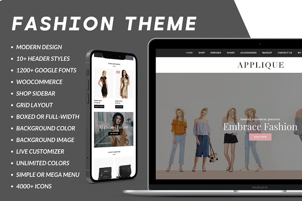 Download WordPress Fashion Store Theme