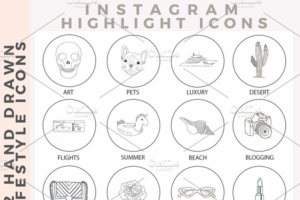 Download 62 Instagram Story Icons Hand Drawn