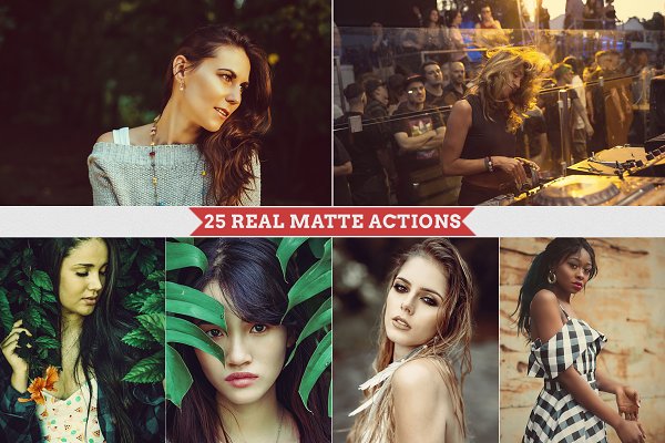 Download 25 Real Matte Photoshop Actions