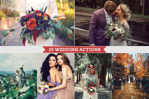 Download 25 Wedding Photoshop Actions