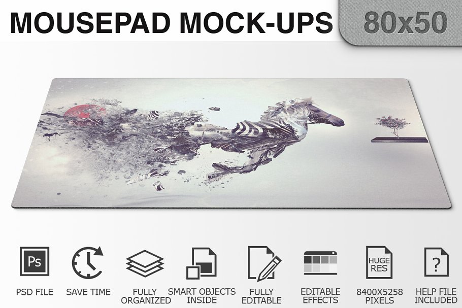 Download Mousepad Mockups - 80x50 - 1