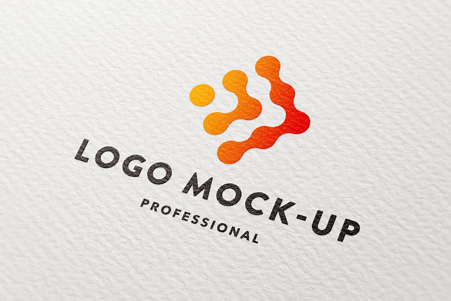 Download Clean paper logo mock-up