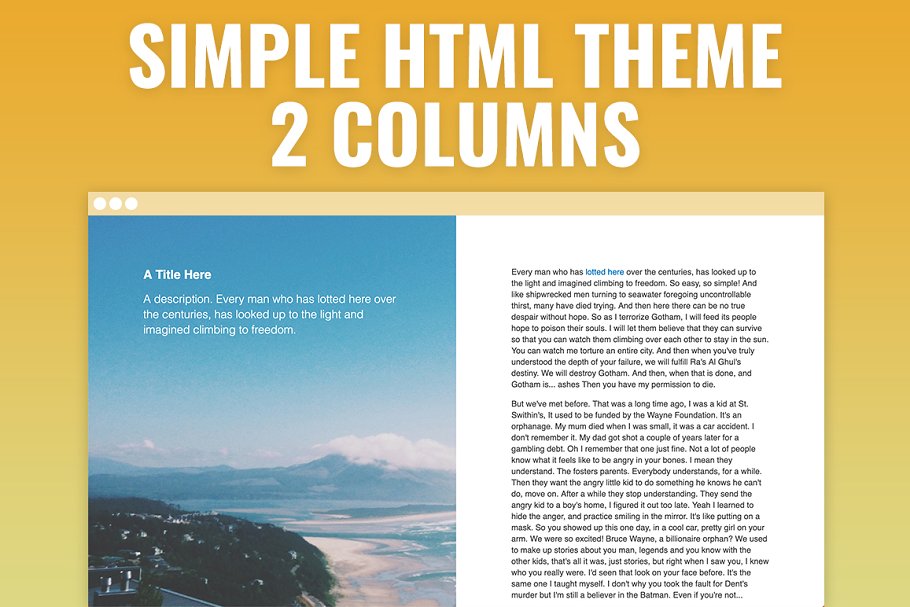 Download Fifty Fifty - Simple HTML Template