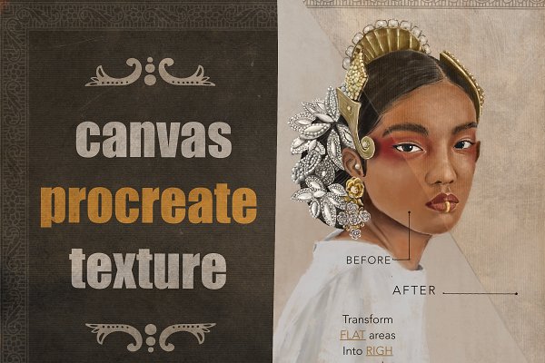Download Texture Canvas for procreate