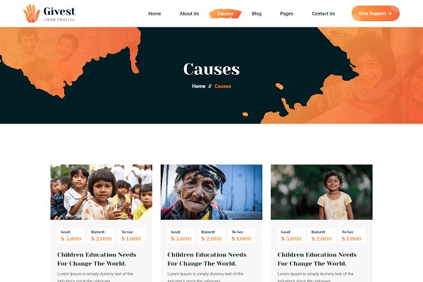 Download Givest - Charity HTML5 Template