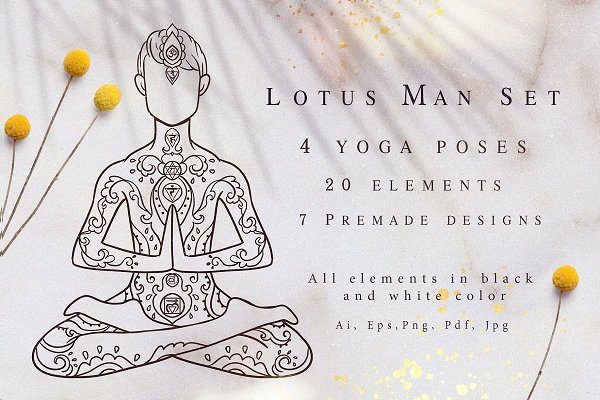 Download Lotus Man Set. 31 elements
