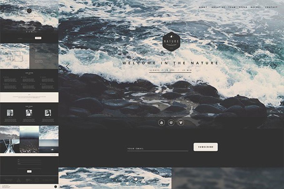 Download Nature - One Page HTML Template