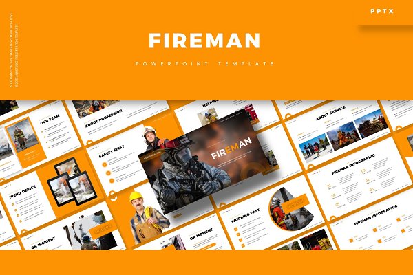 Download Fireman - Powerpoint Template
