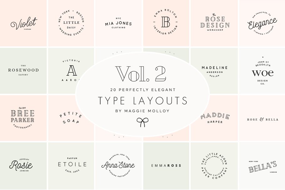 Download Type Layouts Vol. 2 Text Based Logos