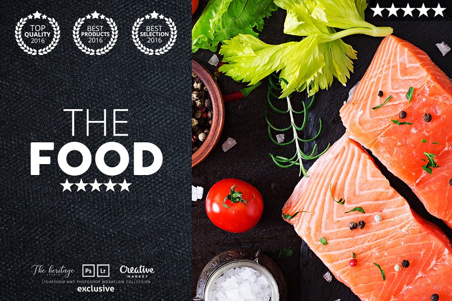 Download The FOOD 65 Photoshop Actions THC