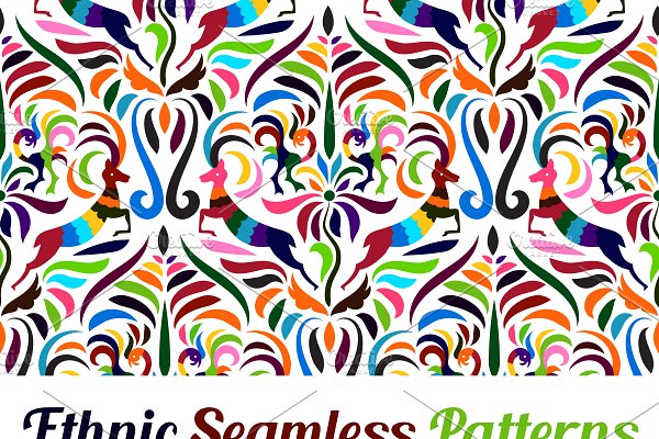 Download Vector Otomi Style Patterns