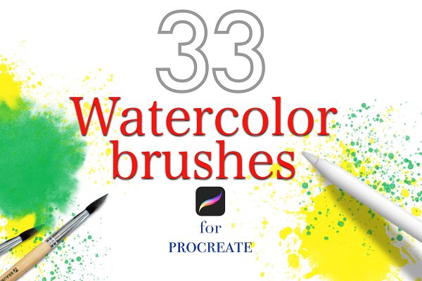 Download Watercolor brushes for Procreate
