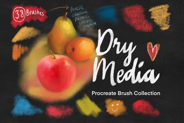 Download Dry Media Procreate Brushes