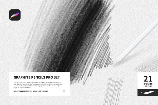 Download Graphite Pencils for Procreate