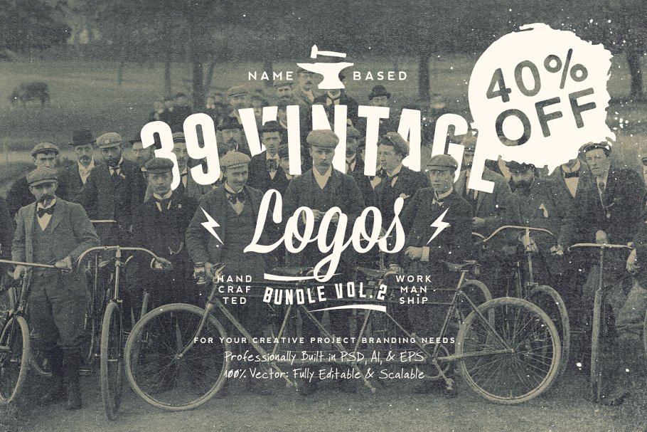 Download NameBased Vintage Logos Bundle Vol.2
