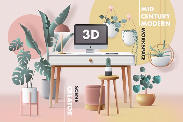 Download 3D Workspace Scene Creator